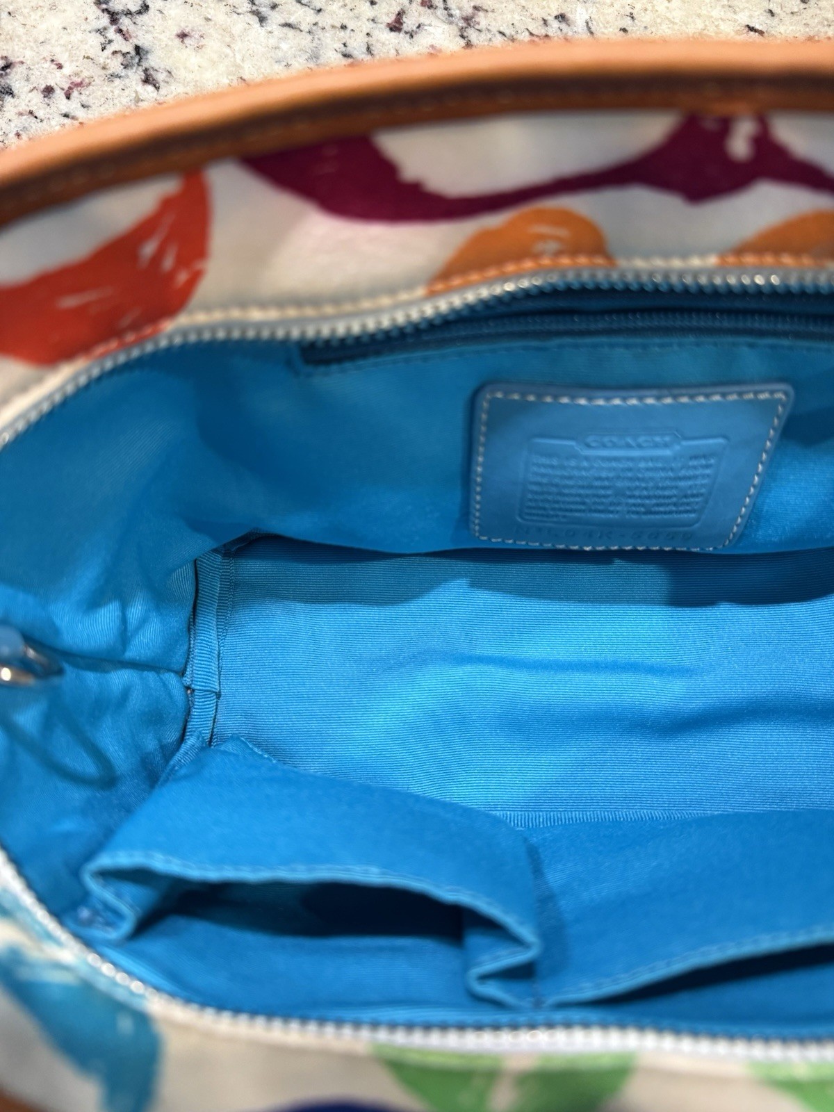 Coach 2004 Scribble Mini Hampton Tote Handbag Vin… - image 11