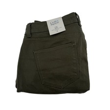 Croft  Barrow Womens Army Green Capri Pants Tummy Control Stretch Size 10 New