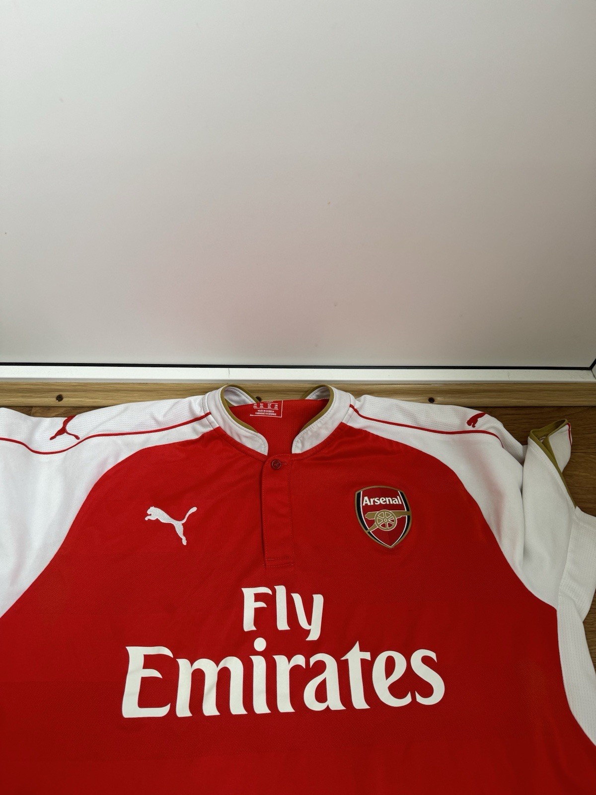 Arsenal 2015-2016 Home Football Shirt Jersey Puma Size XXL 2XL thumbnail 2
