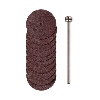 PROXXON No.28810 Cutting Wheels 10pcs 22mm 0.7mm with Shaft for Rotary Tools