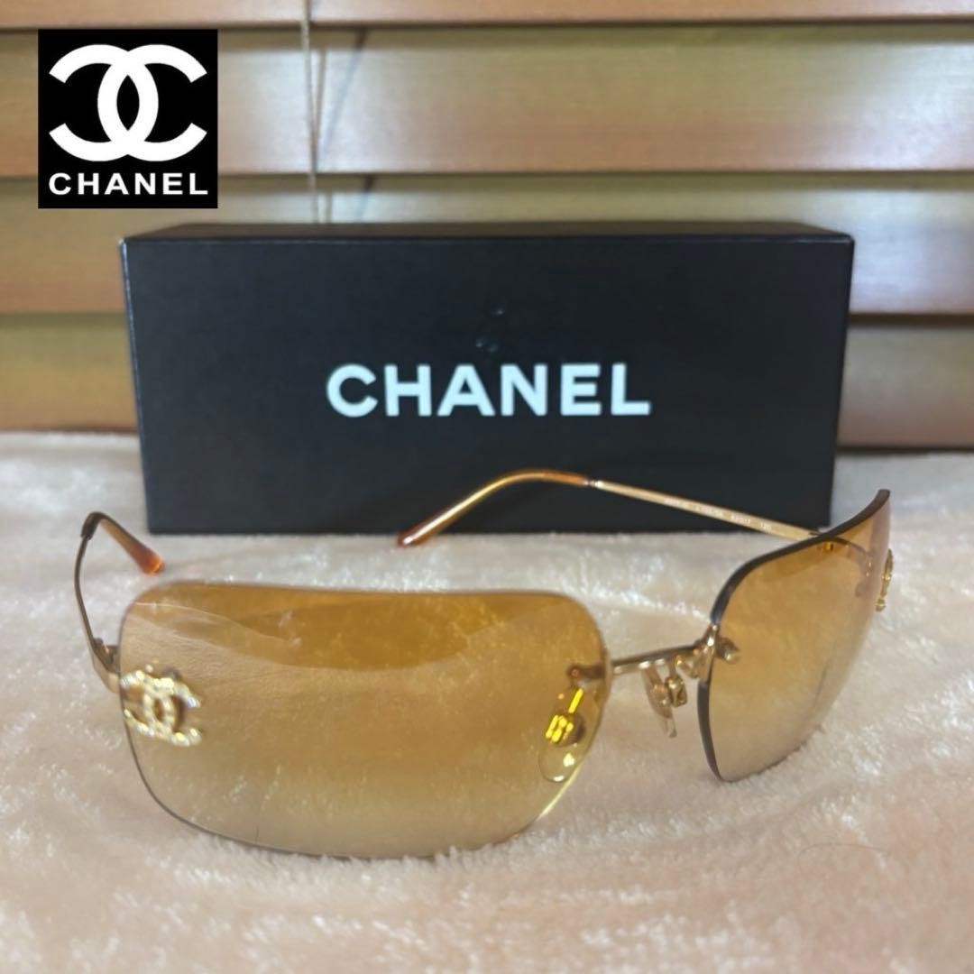CHANEL シャネル サングラス 4017-D 62□17 ココマーク CHANEL 4017-D COCO Mark Sunglasses 62 ☐ 17 120 Gold Women | eBay