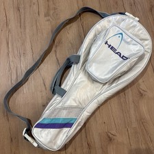 Head Vintage Tennis Retro Racket Bag Tennis, Squash white with shoulder strap