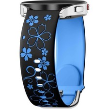Floral Engraved Band-Compatible with Samsung Galaxy Watch 7 Band 6 4 5 40mm 44mm