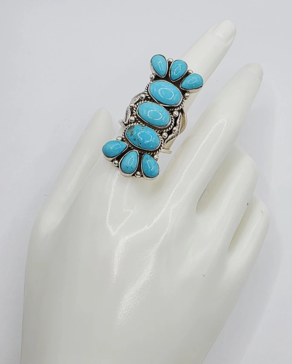 Navajo Running Bear ソノラン ターコイズ リング 19号 Running Bear In Native American Rings for sale - eBay