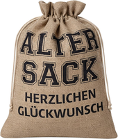 Woric 40X30 Cm Geschenkbeutel Alter Sack Herzlichen GlüCkwunsch, Jutebeutel Gesc