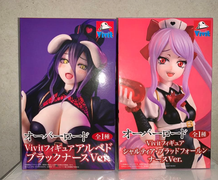 Overlord VIVIT 2-Figure Set: Albedo Black Nurse Ver. + Shalltear