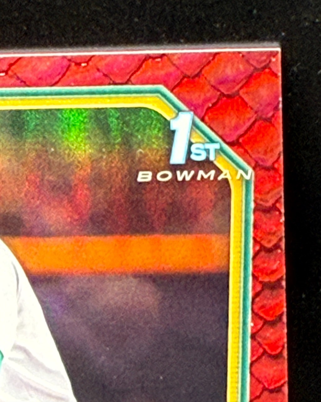 JOHENSSY COLOME 2026 BOWMAN CHROME REPTILIAN RED REFRACTOR AUTO#/5 RC ATHLETICS view 9