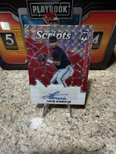2021 Panini Mosaic Luis Garcia Scripts Auto autograph Rookie RC Nationals MLB