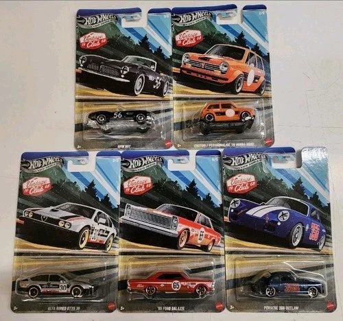 Hot Wheels 2026 Silver Series - Vintage Club Set of 5