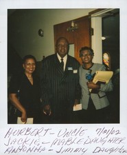 Old Vintage Photo COLOR POLAROID TRIO BLACK AFRICAN AMERICAN MAN WOMEN PICTURE