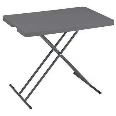 Iceberg 65491 Indestructable Classic Personal Folding Table, Charcoal Top And