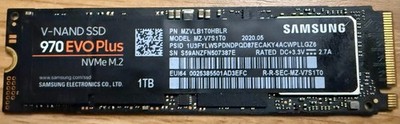 Samsung 2280mm 970 EVO Plus 1TB M.2 NVMe Gen 3.0 x 4 SSD MZ-V7S1T0