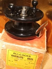 VVGC Vintage Allcock Aerialite 4" Centrepin & Box Big Pike Carp Fishing Reel