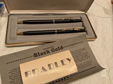 VTG AT&T Bradley Pen & Mechanical Pencil Set Made in USA Black RARE