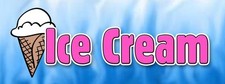 ICE CREAM 1 DECAL sticker cones sundae soda banana split homemade creamy
