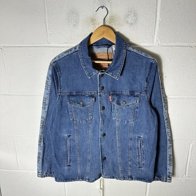 Levis Jacke Herren Small Blau Typ 3 Denim Trucker Premium Big E Western Jeans*
