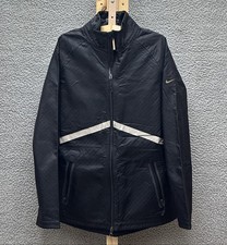 Nike Storm-FIT 5 Jacket Women M Black Reflective Chest Line Full Zip Mock Neck