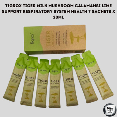 Tigrox Tiger Milk Mushroom Calamansi Support Respiratory System Health 7 x 20mL