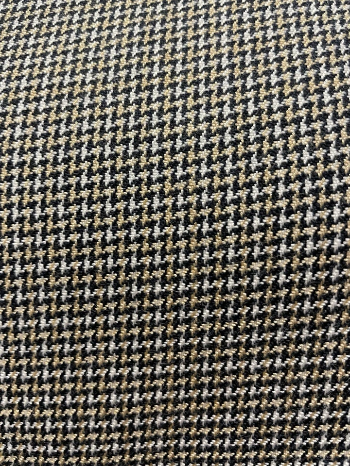 Fine Wool Poly Blend Classic Houndstooth Patterned Fabric By The Yard 60" Wide - Image 4 of 4
