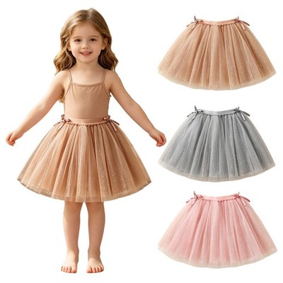 Kids Girls Tulle Skirt Casual Skirts Competitions Skorts Princess Layered Rave