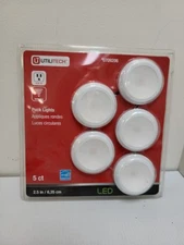 Utilitech #0709206 - 5 Count White Puck Lights 2.5"