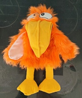 Orange Bird Toucan Macaw 14" Hand Puppet Squeaker W M Doncaster 12 2BT