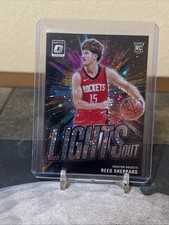 2024-25 Panini Donruss Optic Reed Sheppard #13 Lights Out Fast Break ROCKETS RC