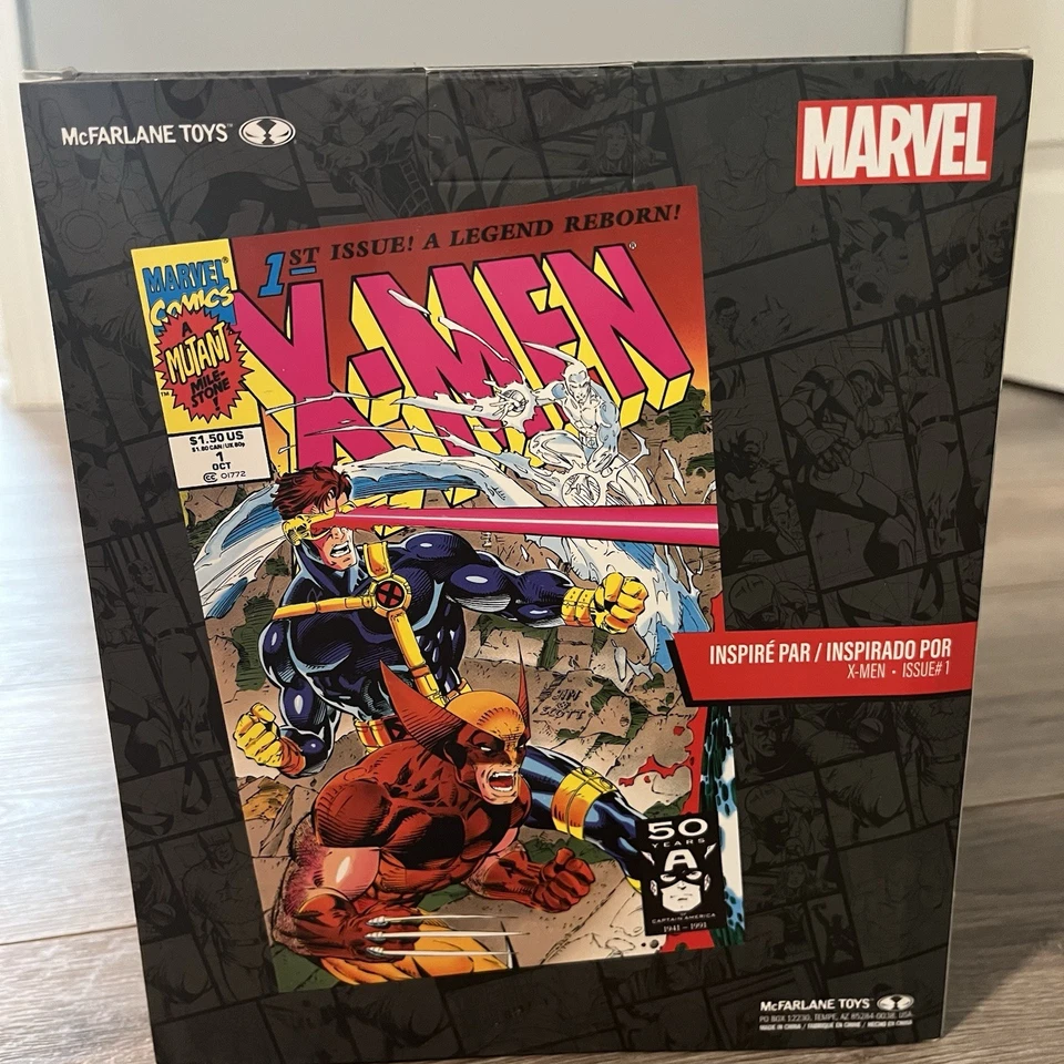 Figura + escena McFarlane Toys Marvel X-Men - Cyclops edición #1 posada 1:10 Foto 3 de 4