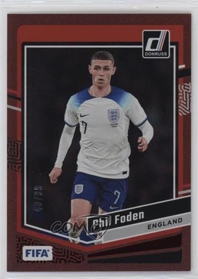 2023-24 Panini Donruss FIFA Red 40/99 Phil Foden #12 0n0t