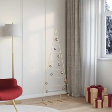 Albero di Natale in metallo con supporto Oro 150 cm
