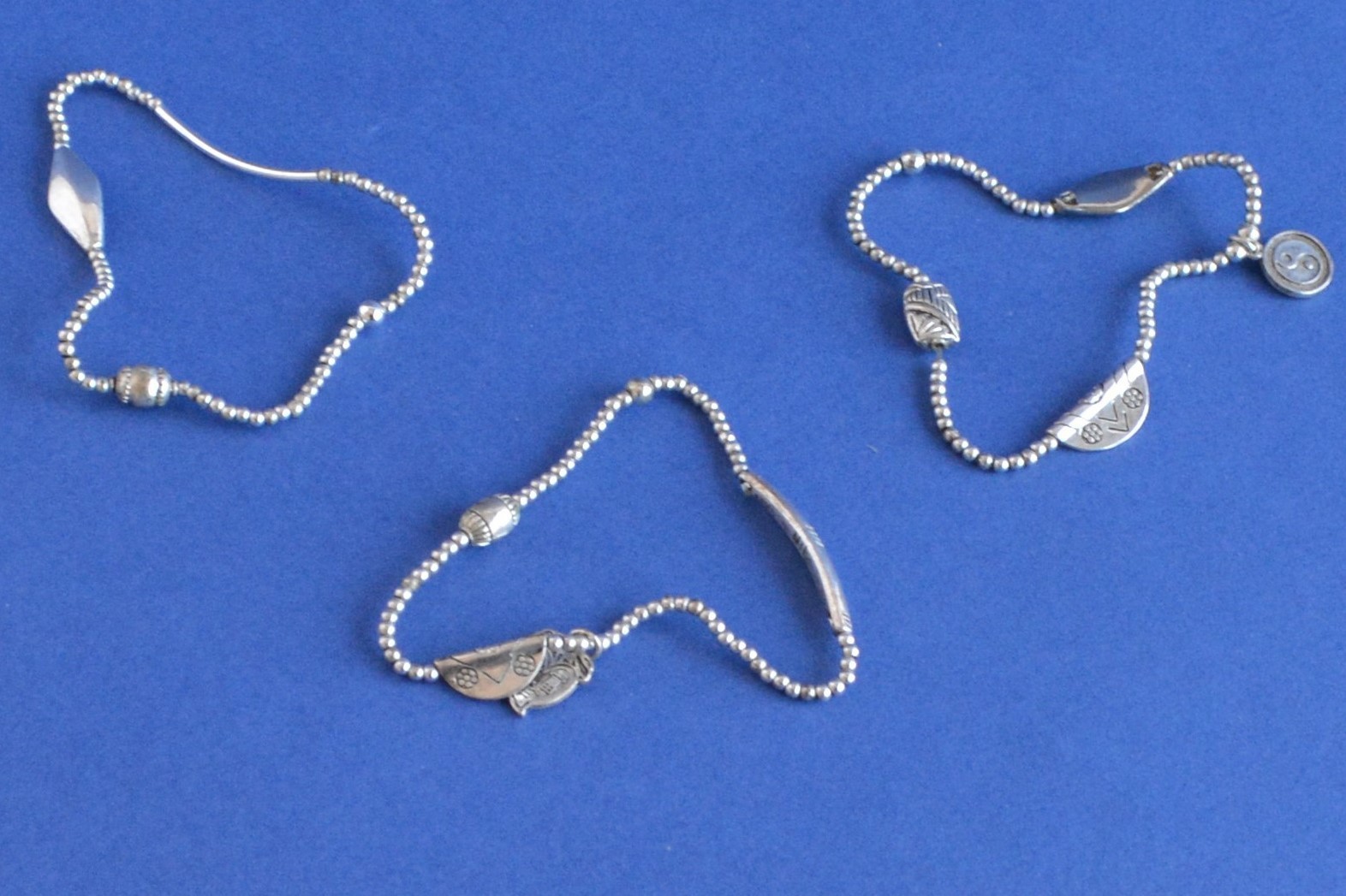 Bracelets/Stretchable Charm Bracelets-Set of 3 - image 1