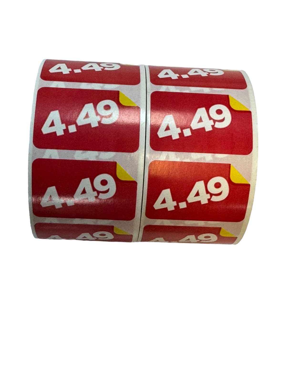 2000 Labels $4.49 Product Price Point Retail 1.5x1” Red & Yellow Stickers 2 RLS