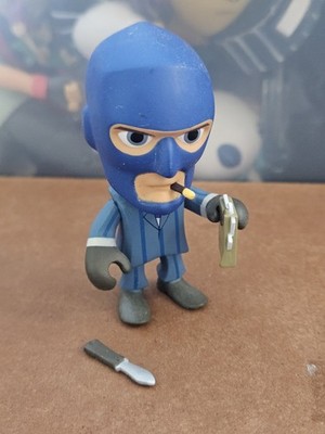Team Fortress 2 Portable Mercs Blue Spy W/ Knife And Top Secret Doc