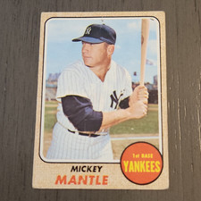 Topps 1968 Topps Mickey Mantle #280 New York ...