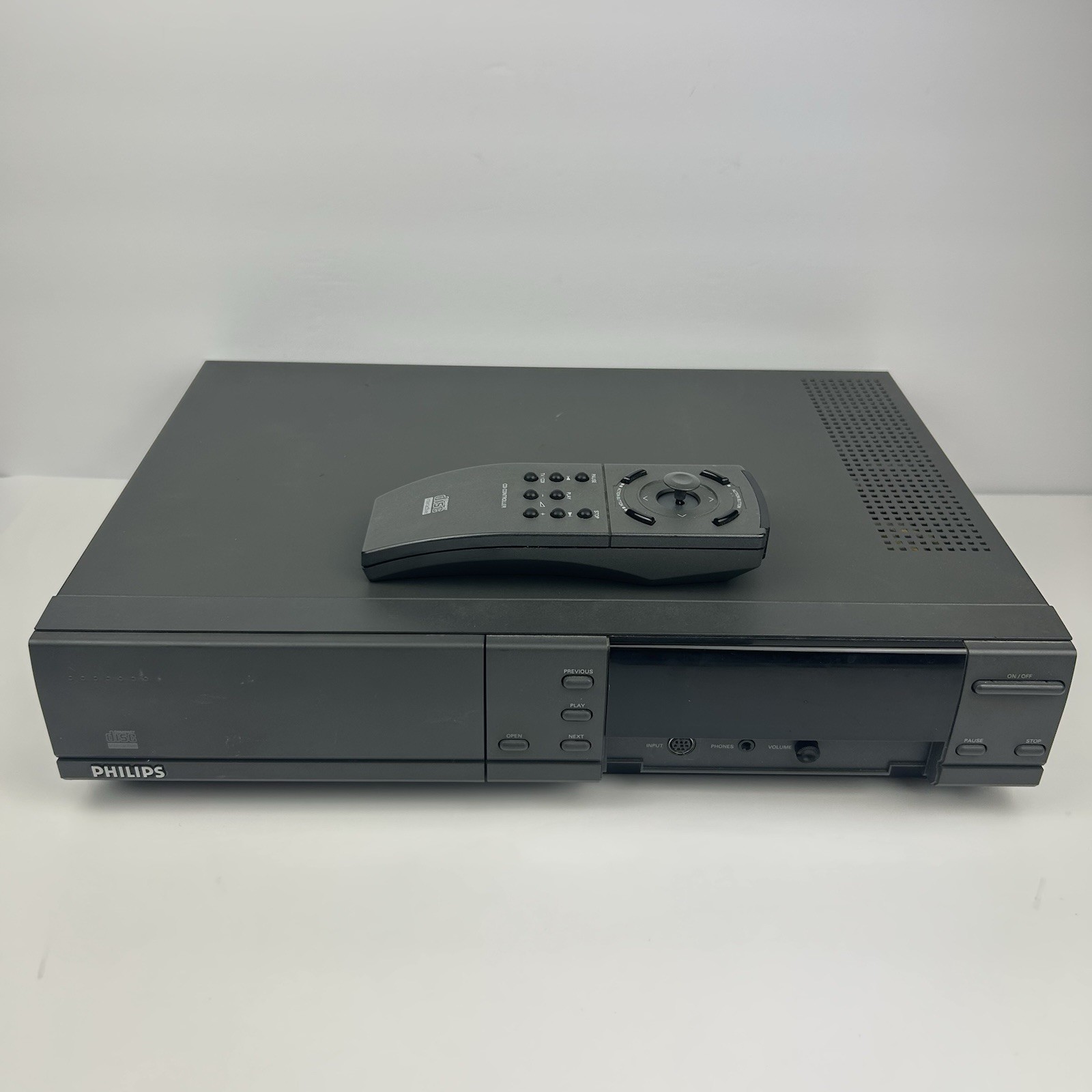 1993 PHILIPS CD-i Console CDI220 BK01 Console & Remote UNTESTED No Power Cable