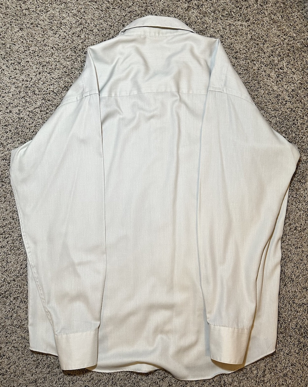 YVES SAINT LAURENT camicia elegante manica lunga abbottonata cemento marrone uomo 17 34 35