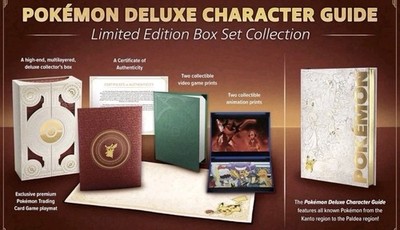 Pokemon Deluxe Character Guide Limited Edition Box Set Collection PRESALE book
