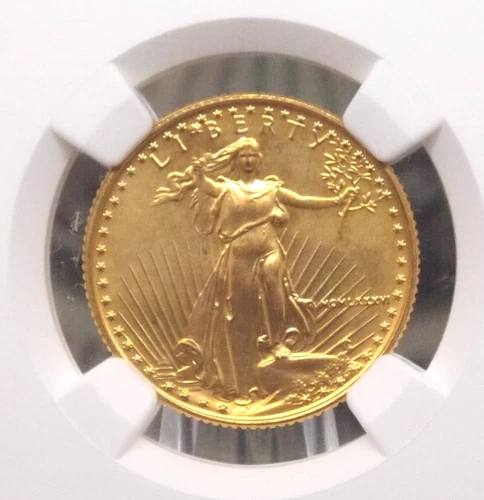 1986 $10 American GOLD Eagle 1/4oz .999 AGE Bullion Coin NGC MS69 #012 ECC&C Inc