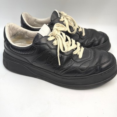 Gucci GG Embossed Black Leather Men\'s Slip-Ons 9 Men main image 2
