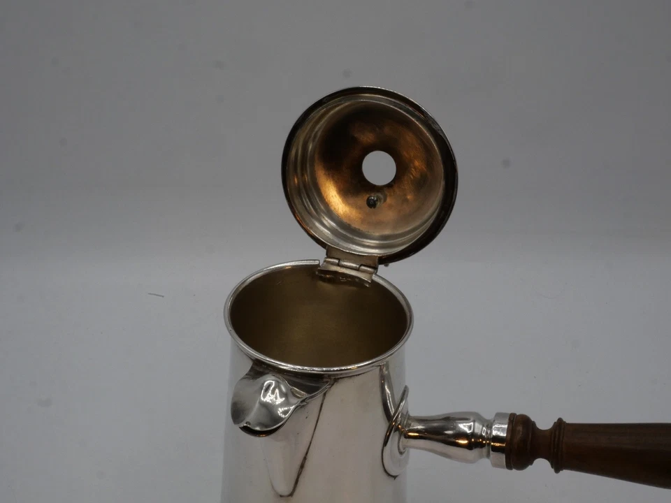 BELLE CHOCOLATIERE EN ARGENT MASSIF POINCON MINERVE 1 ER TITRE - Photo 4/4