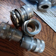 New Pyle National  (LOT OF 50)  ALUMINIUM  CONNECTORS  unmarked variety of sizes