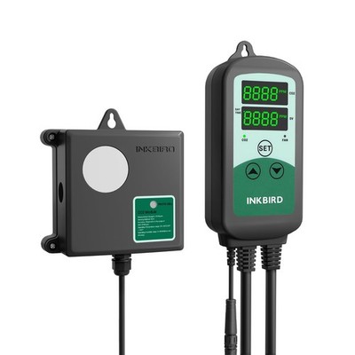 ICC-510 CO2 Controller Meter Dual Plug for Grow Tent Room Greenhouse