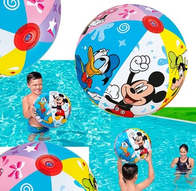 Bestway Micky Maus Wasserball - Aufblasbarer Ball Strandball Donald Minnie