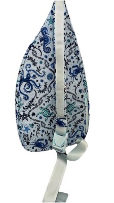 Vera Bradley Reactive Large Sling Backpack, Mint Sea Life 