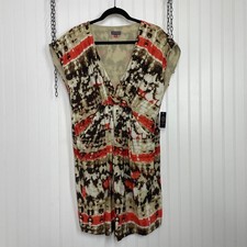 NWT Vince Camuto Women’s Tie Dye Lightweight Summer Mini Wrap Dress Size 10