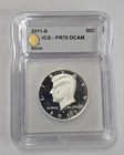 2011-S ICG PR70 DCAM Kennedy Silver Half Dollar Proof Coin