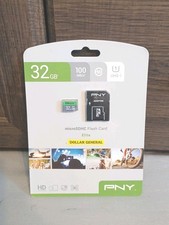 PNY Elite UHS-I Micro SDHC 32 GB Memory Card with SD Adapter