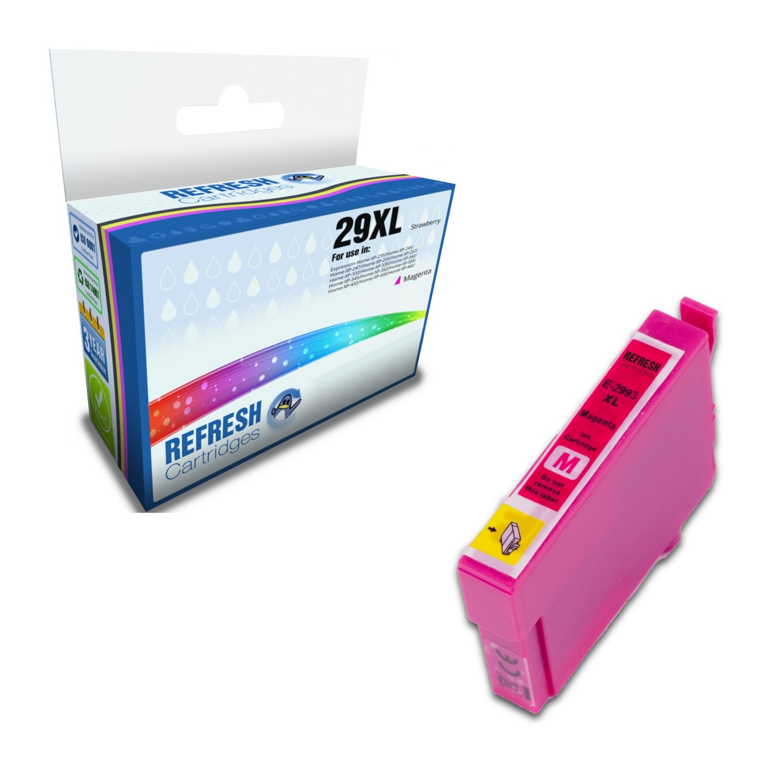 Refresh Cartridges Magenta 29XL Ink Compatible With Epson Printers