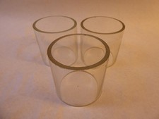 Glaszylinder ohne Boden für Windlicht usw. Ersatzglas Echtglas Höhe 67mm Ø 70mm