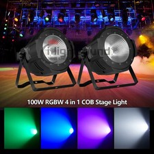 rgbw 100W COB LED Par Stage Light DMX Audience Blinder DJ Disco Party Lights US